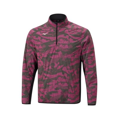 Manga Larga Mizuno Winter Stretch 1/4 Zip Hombre - Rosas - Chile M928POSKNM